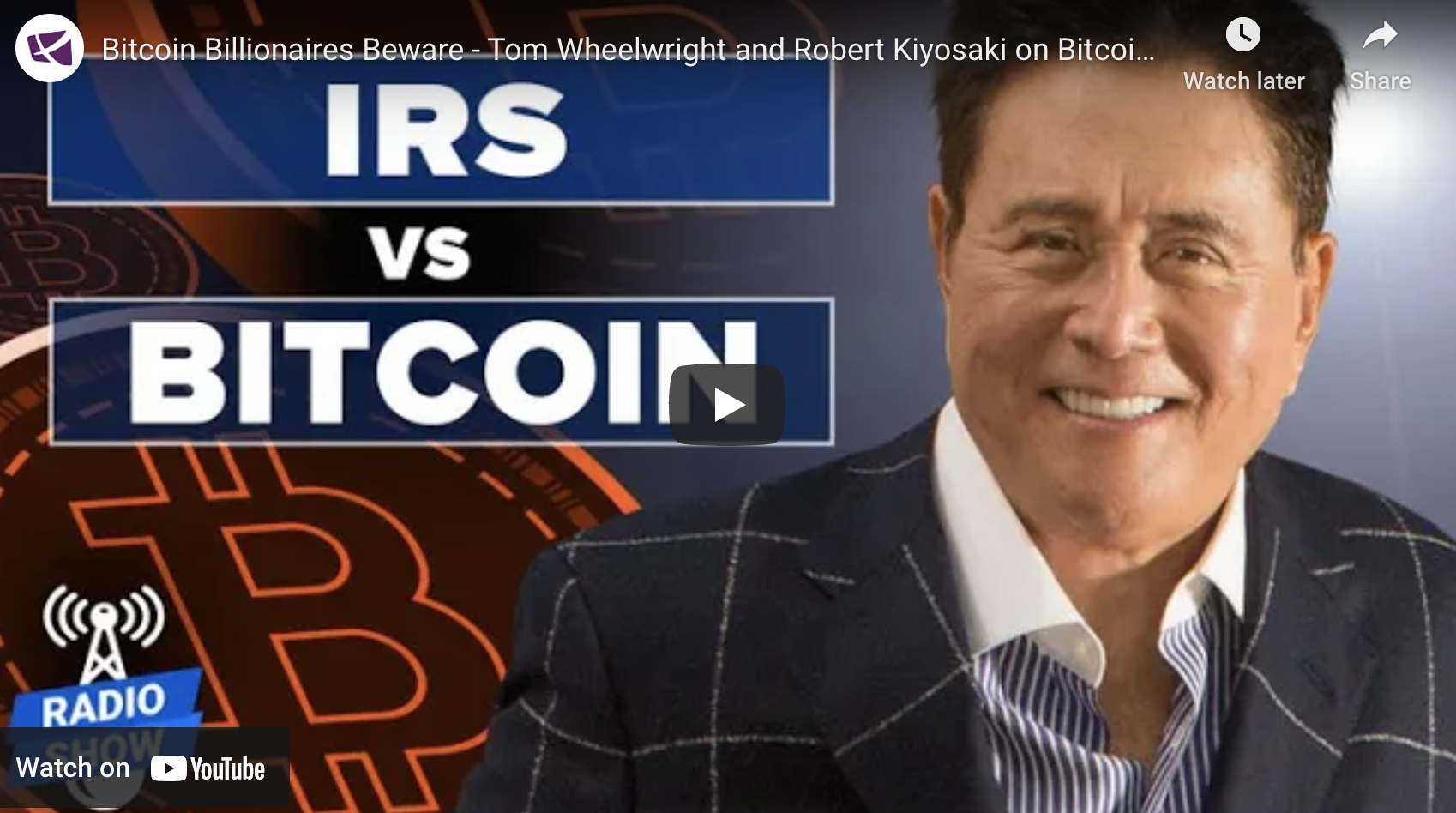 Bitcoin Billionaires Beware - Tom Wheelwright and Robert Kiyosaki on Bitcoin taxes